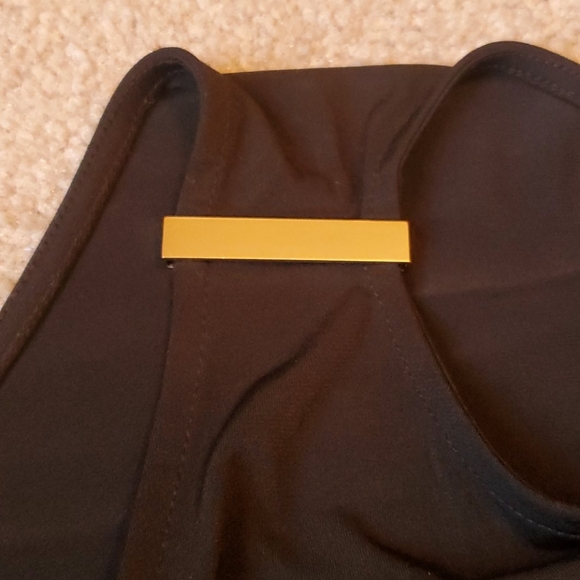 International Concerts black cold shoulder blouse - Picture 10 of 10